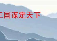 三国谋定天下
