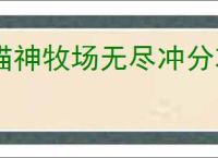 猫神牧场无尽冲分攻略,猫神牧场无尽模式搭配推荐