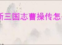 新三国志曹操传怎么过野猪毁田,新三国志曹操传野猪毁田关卡流程