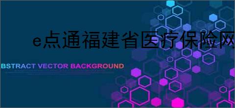 e点通福建省医疗保险网上申报系统