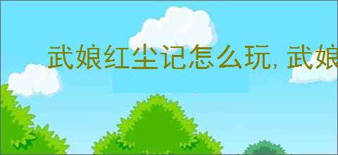 武娘红尘记怎么玩,武娘红尘记介绍及玩法分享