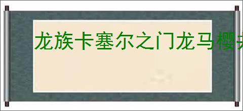 龙族卡塞尔之门龙马樱井小暮有什么技能,龙族卡塞尔之门龙马樱井小暮属性
