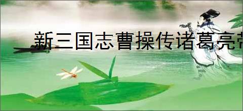 新三国志曹操传诸葛亮带什么星符,新三国志曹操传诸葛亮星符搭配