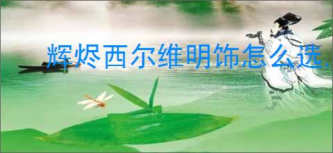 辉烬西尔维明饰怎么选,辉烬西尔维要什么词条